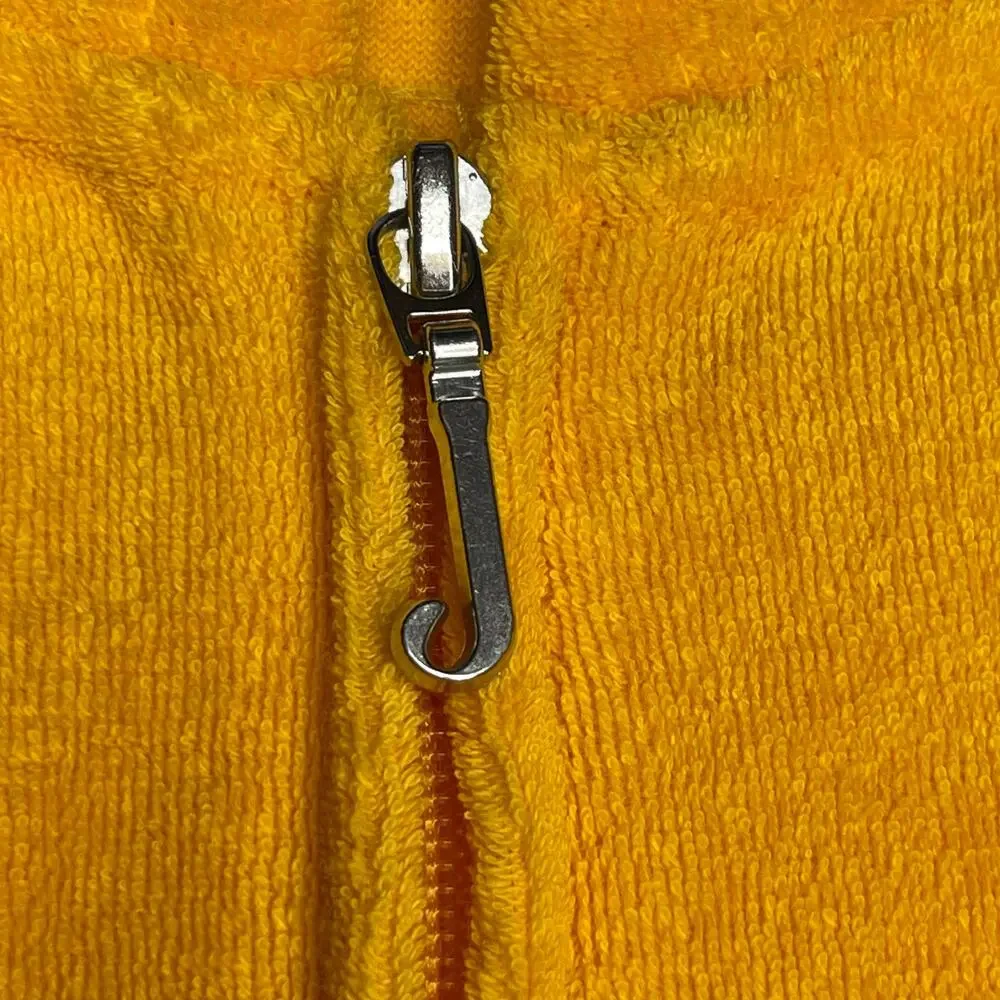 Vintage Y2K Juicy Couture sequin french terry hoodie track pant set L yellow - Picture 14 of 16